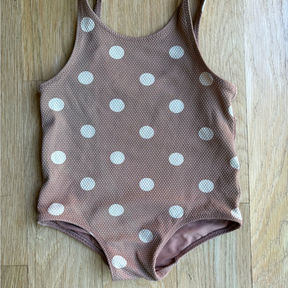 H&M Mauve Pink Textured Kids One-Piece